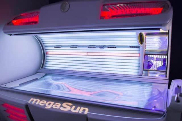 One of the new Tan'd sunbeds