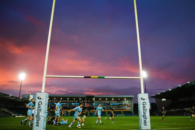 Saints faced Glasgow Warriors under the Friday night lights at Franklin's Gardens last month (picture: Kirsty Edmonds)