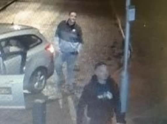 Officers are keen to locate the two men pictured