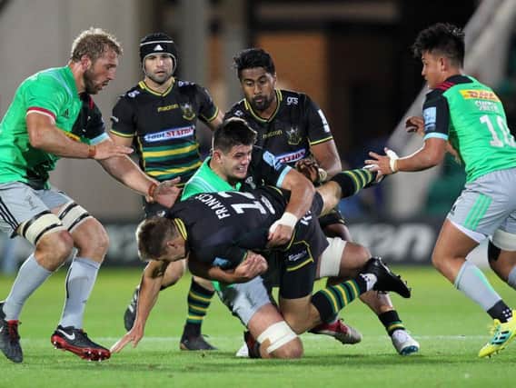 Harlequins were unable to win the scrap against Saints (picture: Sharon Lucey)