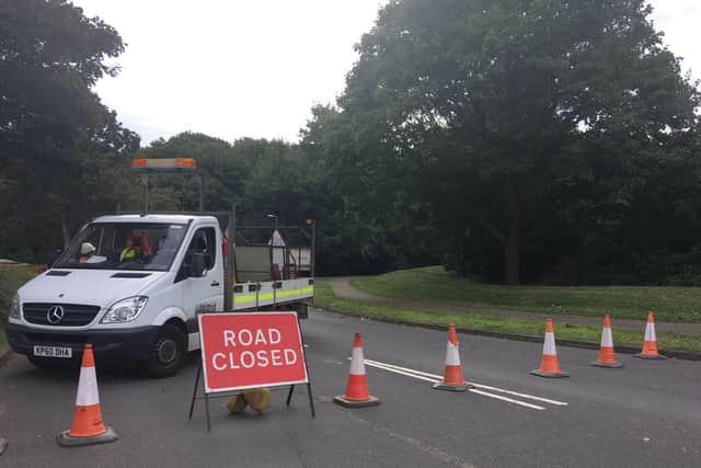 The road closure is now being handled by contractors