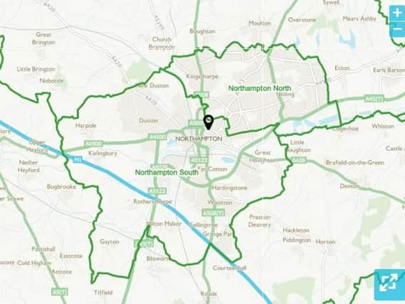 Villages in the strongly Conservative 'Northamptonshire South' constituency could be absorbed into Northampton South at future general elections