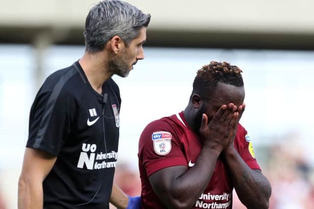 Junior Morias suffered his hamstring injury in the 1-1 draw with Tranmere Rovers