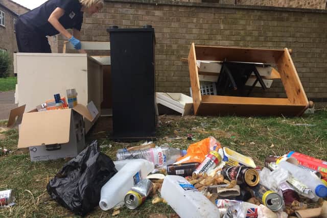 Hotspots in the town can be littered with fly-tipped furniture, rubbish and bin bags.