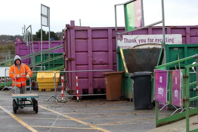 Drivers of commercial-type vehicles and those towing trailers will need a permit - linked to the person - to use household waste centres such as Sixfields from October 1