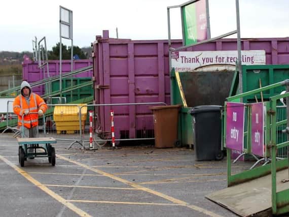 Drivers of commercial-type vehicles and those towing trailers will need a permit  - linked to the person - to use household waste centres such as Sixfields from October 1