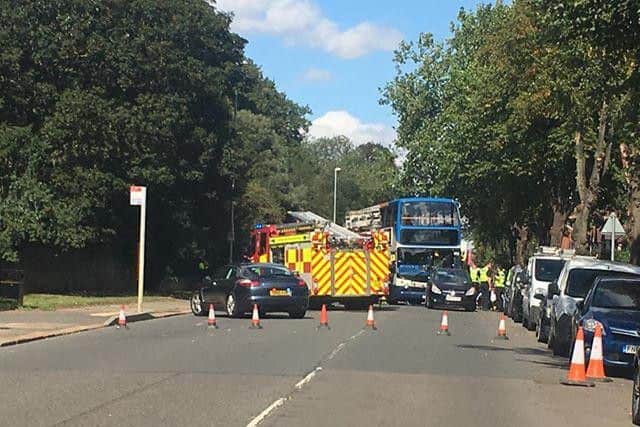 Northamptonshire Fire & Rescue evacuated the bus after the incident this afternoon.