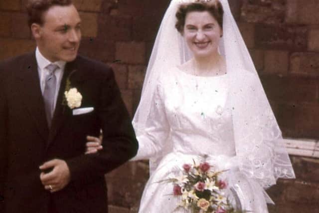 Johnny and Jan on their wedding day