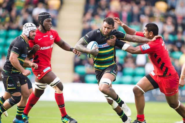 Courtney Lawes was in action for Saints