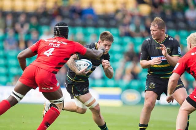 Teimana Harrison took the fight to Saracens