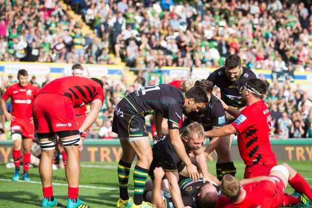 Dylan Hartley scored a second-half try for Saints (pictures: Kirsty Edmonds)