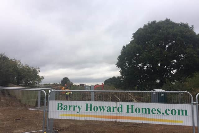 Barry Howard Homes gained planning permission to build on the site earlier this year.