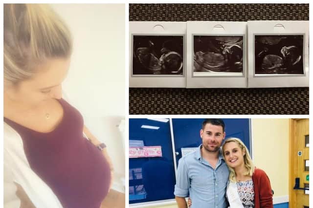 Hannah and Ben are expecting Northampton's first set of triplets in three years.
