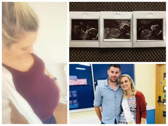 Hannah and Ben are expecting Northampton's first set of triplets in three years.