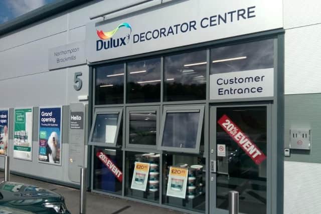 The new Dulux shop on Brackmills Business Park