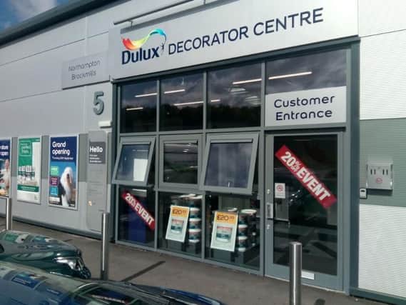 The new Dulux shop on Brackmills Business Park