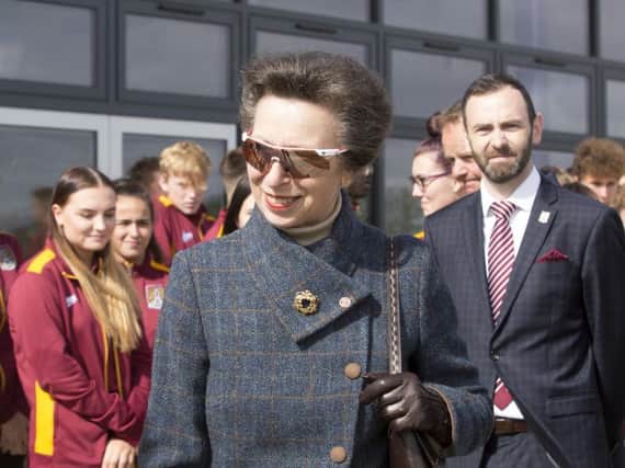 HRH The Princess Royal visited the NTFC Education Centre in St Crispins today.