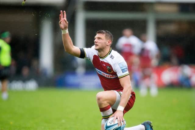 Dan Biggar saw his late conversion attempt hit the post (pictures: Kirsty Edmonds)