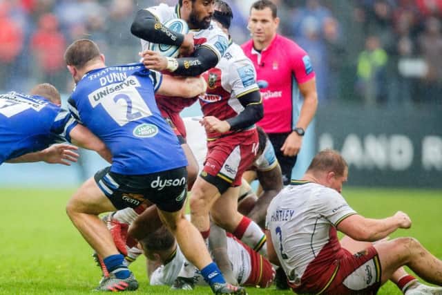 Ahsee Tuala did not have an easy day at full-back