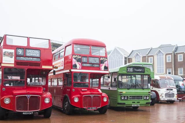 The event in the Market Square marked 50 Years of bus model 267.