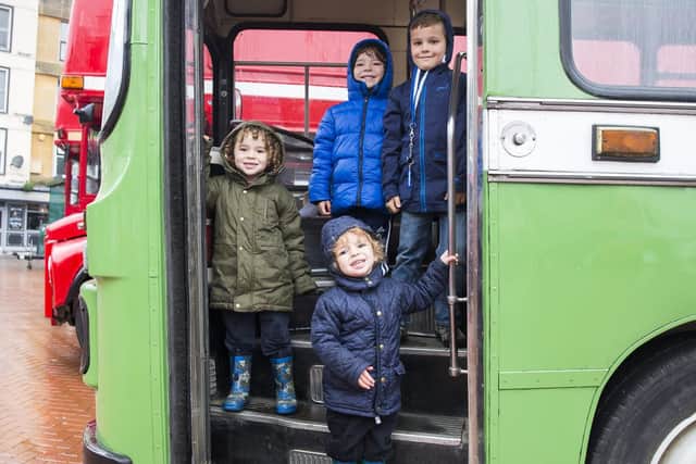 Back L-R: George Brown and Alex Gamble, middle Harry Brown and front Louis Brown.