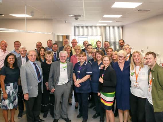 Medics and fundraisers got together to unveil the second purpose-built emergency assessment unit on the Talbot Butler ward.
