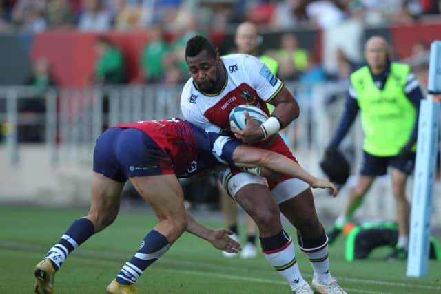 Taqele Naiyaravoro was a tough man to stop