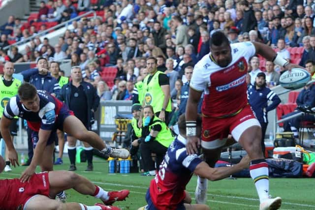 Taqele Naiyaravoro left plenty of Bristol players behind