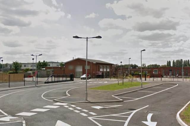 Burglars broke into the Abbey Primary School and stole computer equipment.