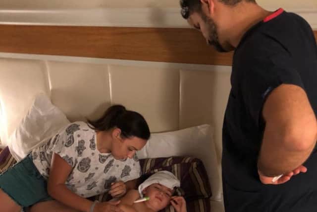 Northampton mum Hannah Johnson has spoken of her family's ordeal, after her son Ollie contracted salmonella at a Turkish resort.