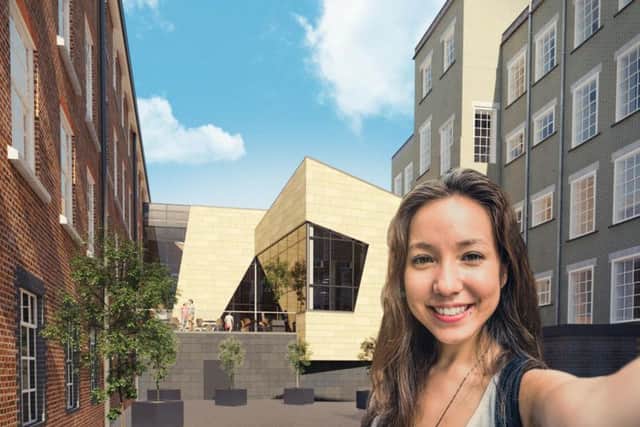 The plans, designed by GSSArchitecture, will double the size of the gallery space in Guildhall Road.