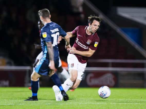 John-Joe O'Toole in action for the Cobblers against Bury (Pictures: Kirsty Edmonds)