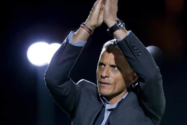 New Cobblers boss Keith Curle received a warm welcome from Cobblers fans ahead of the clash with Bury