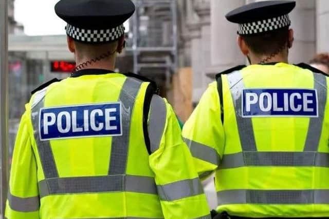 (Stock photo). Police officers.