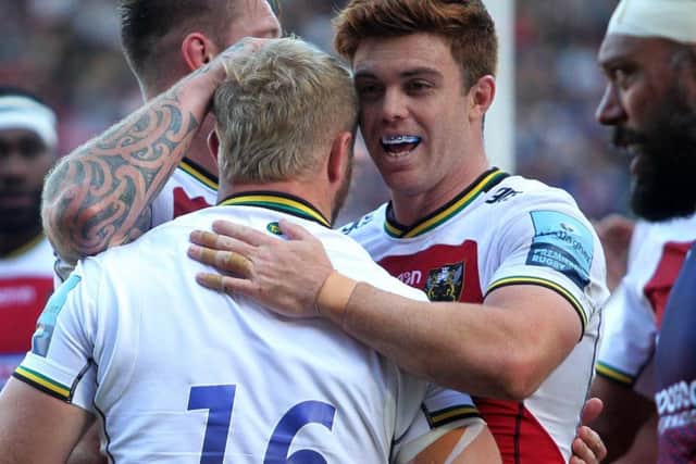 Andrew Kellaway was all smiles as Saints won at Bristol last Saturday (picture: Sharon Lucey)