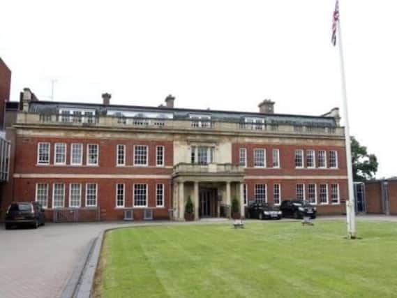 The hearing took place at Northamptonshire Police's headquarters at Wootton Hall