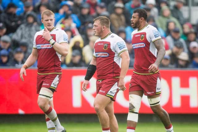 Courtney Lawes (right) and David Ribbans (left) have formed a formidable second row partnership in recent weeks (picture; Kirsty Edmonds)