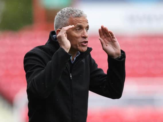 PLEASED: Keith Curle was content with his side's draw at Swindon. Picture: Sharon Lucey