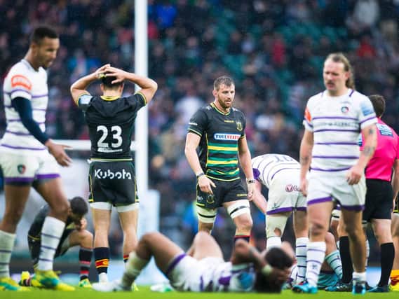 Tom Wood made his first appearance of the season but Saints couldn't beat their local rivals at Twickenham (pictures: Kirsty Edmonds)