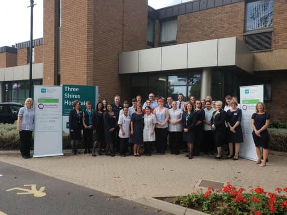 Three Shires Hospital celebrate their success