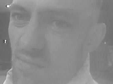 The man was clearly captured on CCTV