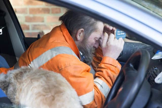 Nigel said he feels as though he does not exist anymore since he has lived in the car.