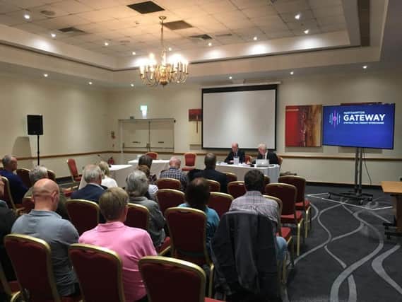 Members of the public were speaking before a two-man Planning Inspectorate panel