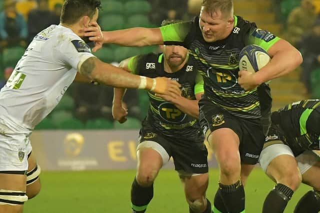 Dylan Hartley's Saints saw off Clermont at Franklin's Gardens in January (picture: Dave Ikin)