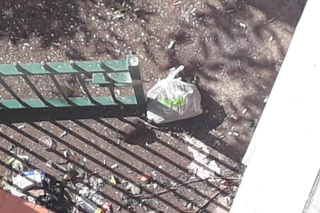 Rats have been spotted by residents outside a Northampton flat block.