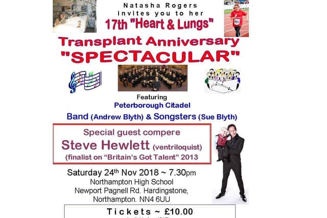 The fundraising spectacular flyer.