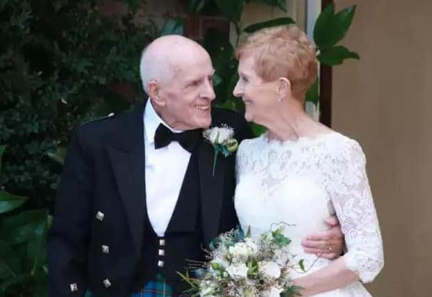 Roddie and Pauline tied the knot with an aggregate age of 163.