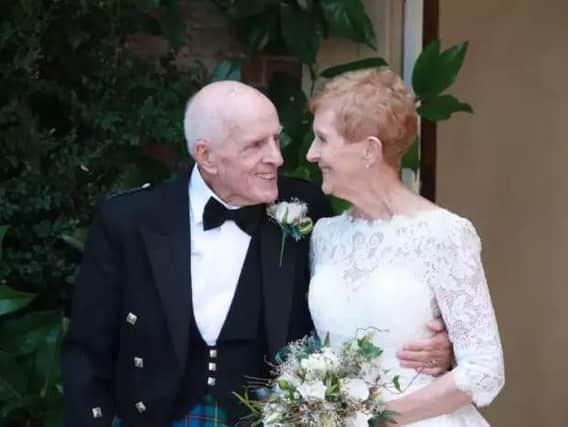 Roddie and Pauline tied the knot with an aggregate age of 163.