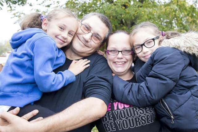 Lings-based family Georgie-Star, Marcus, Donna and Isabella-Frances access Hope Foodclub at the Brookside Club every week.