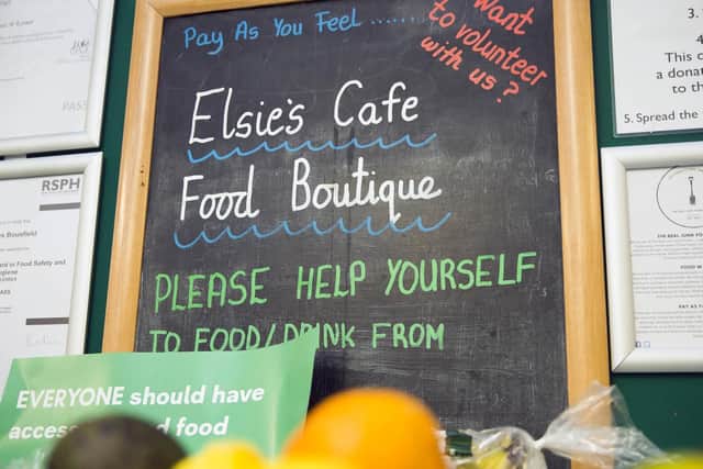 Elsie's Cafe invites people to pick up food at a subsidised rate.